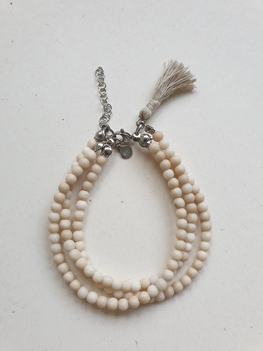 Bransoletka TRIO z jaspisem river stal