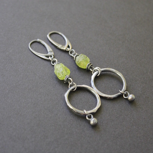 Kolczyki dwie limonki