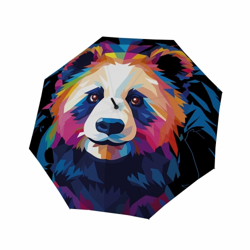 Parasol damski Doppler Modern Art Mighty Panda półautomatyczny długi