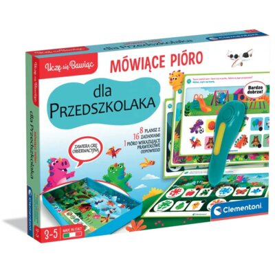Gra edukacyjna CLEMENTONI Uczę się Bawiąc Mówiące Pióro 500 Pytań Przedszkolaka 50390