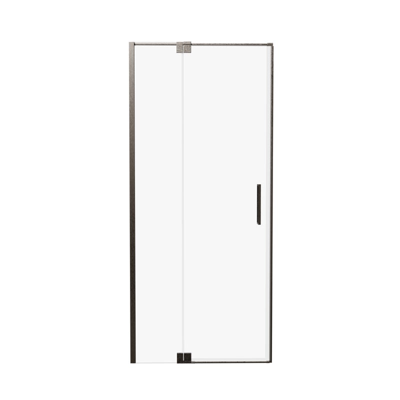 Drzwi prysznicowe uchylne Swing 90x200 cm Gunmetal Brushed Wellneo