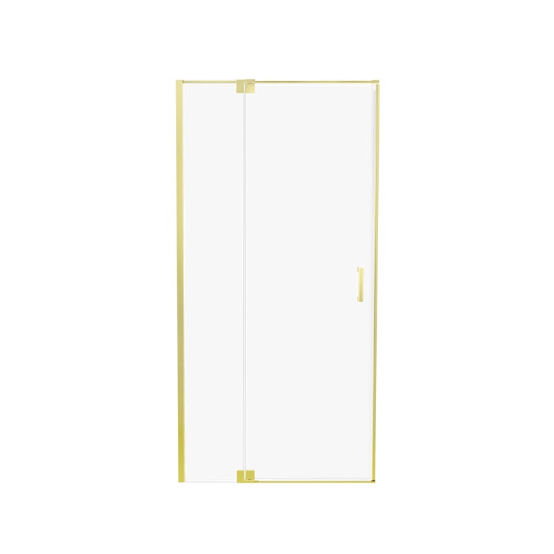 Drzwi prysznicowe uchylne Swing 80x200 cm Gold Bright Wellneo