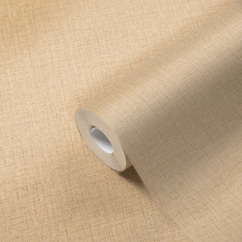Tapeta zwykły kremowym - 53 cm x 10.05 m - LIVINGWALLS