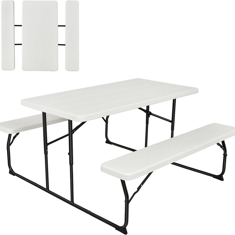 Zestaw Składanego Stołu Piknikowego – Stół Kempingowy dla 4 Osób
