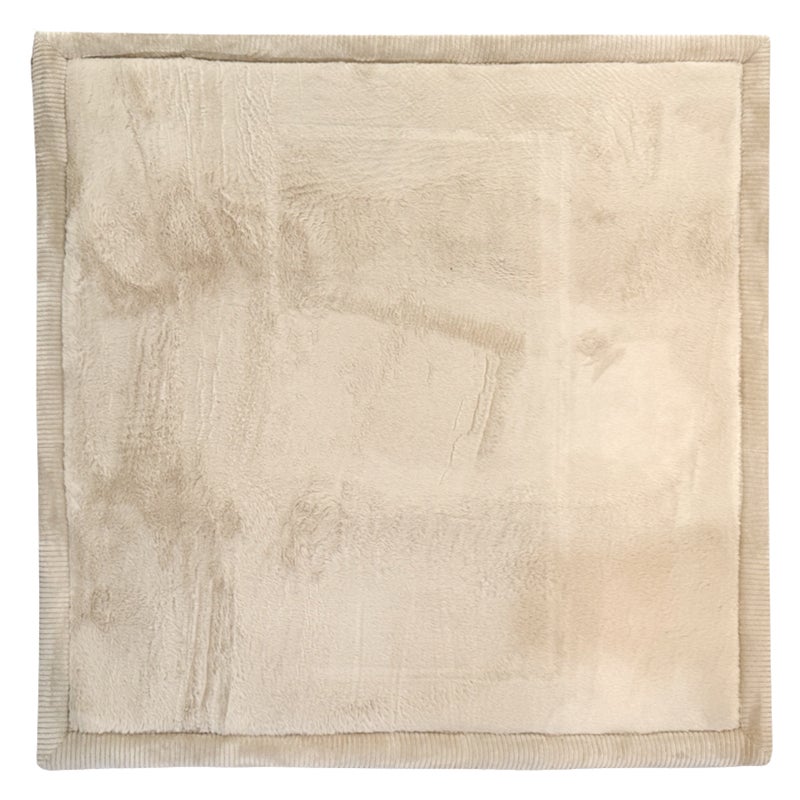 Dywan Shaggy Puffy beżowy 120 x 120 cm