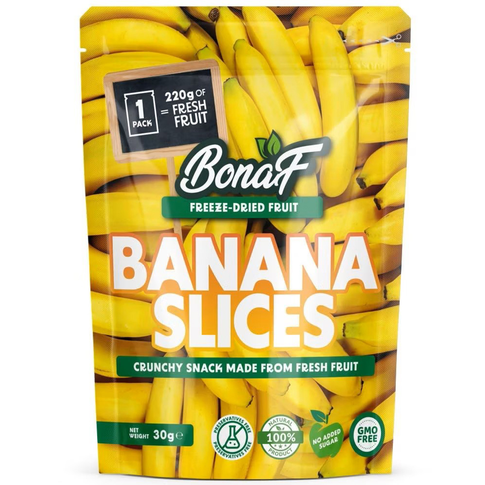 Bonaf Liofilizowane banany, 30 g