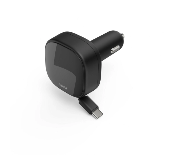Hama 201958 30W 2x USB-C Zwijany Kabel Czarny