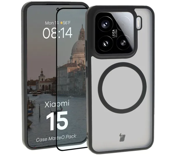 Bizon Case MatteO Pack do Xiaomi 15 Czarny