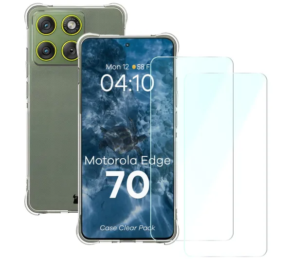 Bizon Case Clear Pack do Motorola Edge 70 Przezroczysty