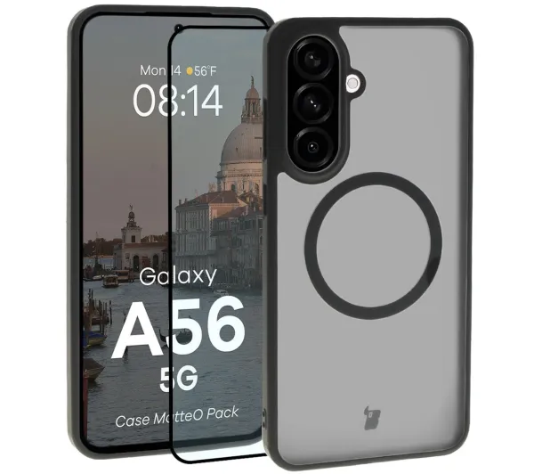 Bizon Case MatteO Pack do Galaxy A56 5G Czarny