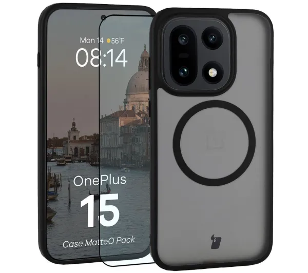 Bizon Case MatteO Pack do OnePlus 15 Czarny