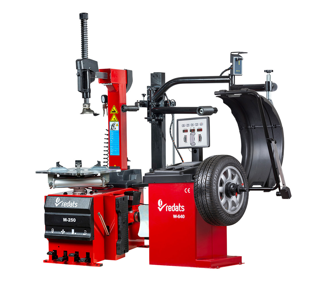 Zestaw Wyważarka W-640 i Montażownica M-250 Ramieniem Pomocniczym 3D-2