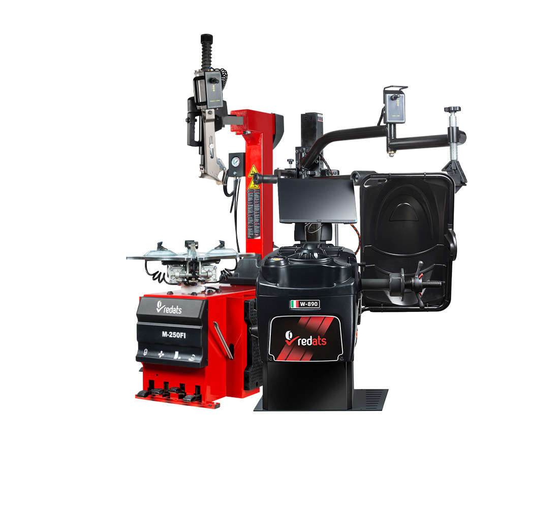 Zestaw Wyważarka W-890 i Montażownica M-250FI 3D-2 z przystawką Leverless REDATS