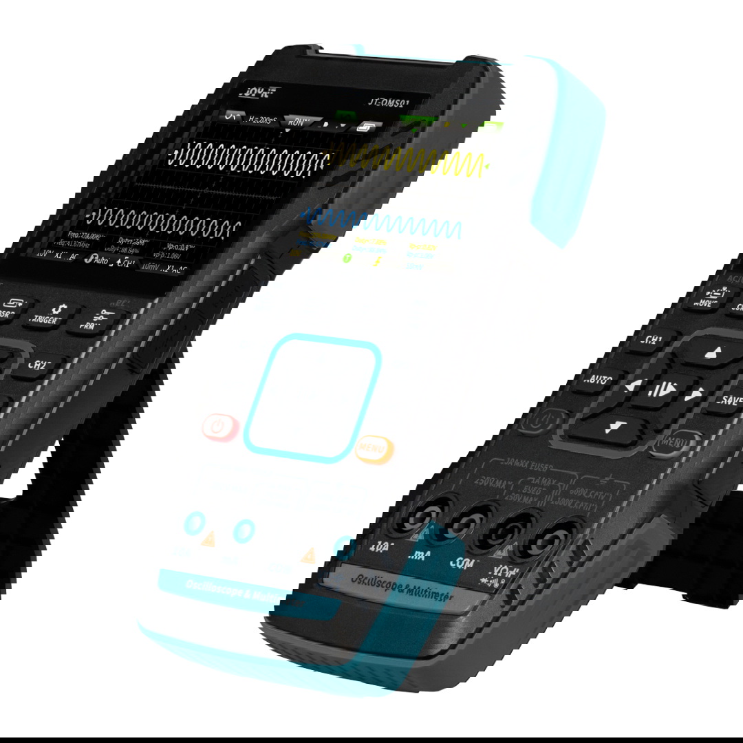 Przenośny oscyloskop 3w1 z mutimetrem i genertorem sygnału - Joy-IT OMS01