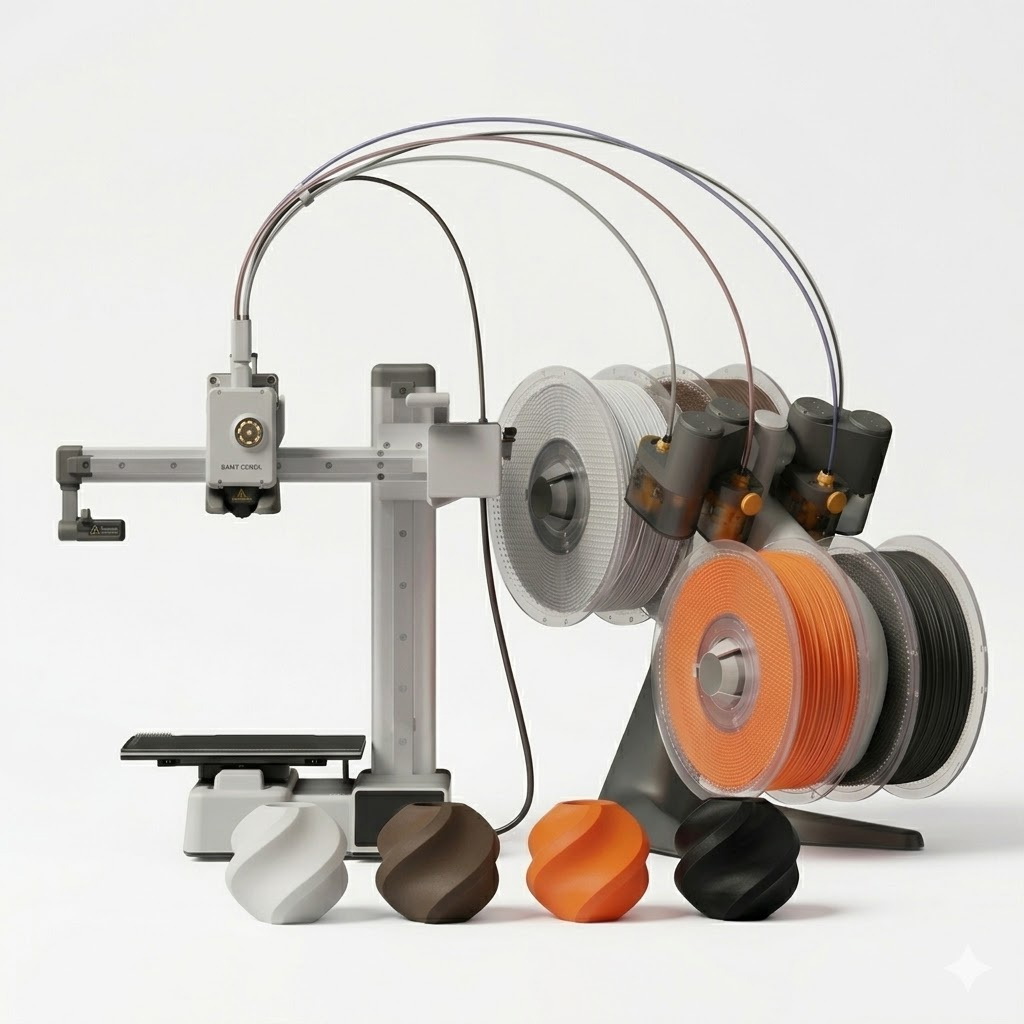 Pakiet - Drukarka 3D Bambu Lab A1 Mini Combo + 4x Filament PLA