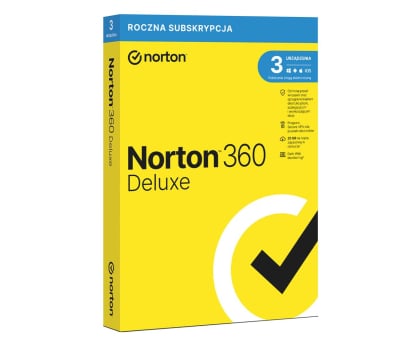 Symantec NortonLifeLock 360 Deluxe 3st. 12m. - zakup z urządzeniem