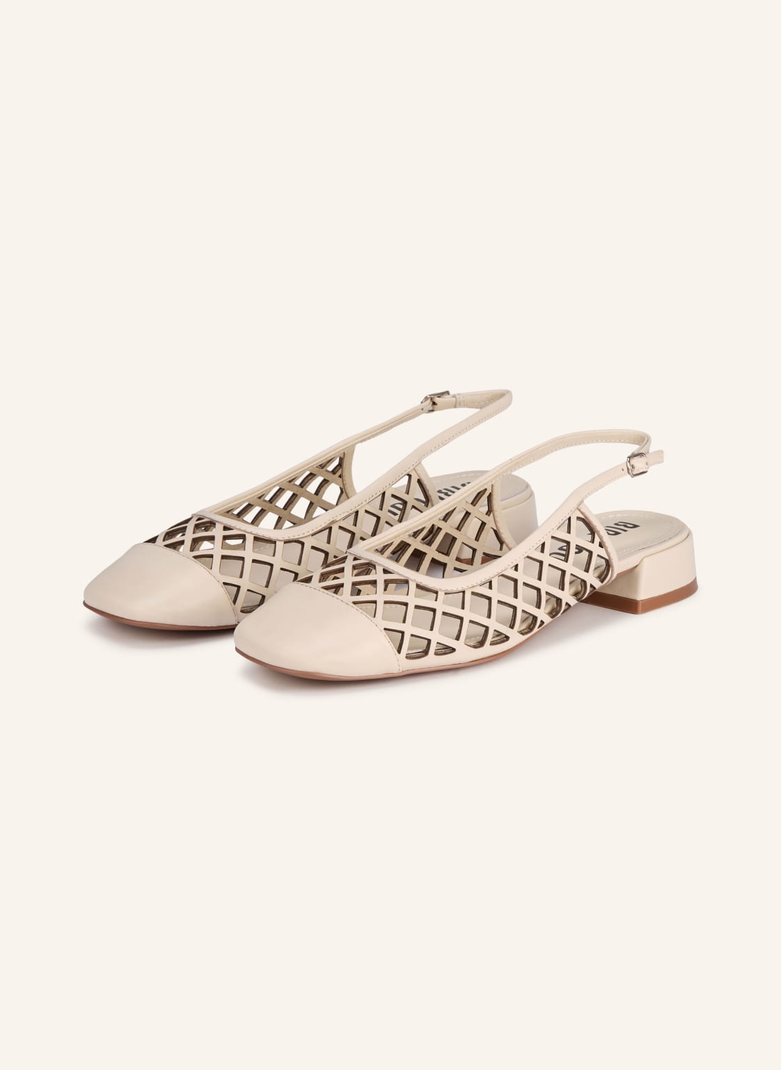 Bibi Lou Slingpumps Moura weiss