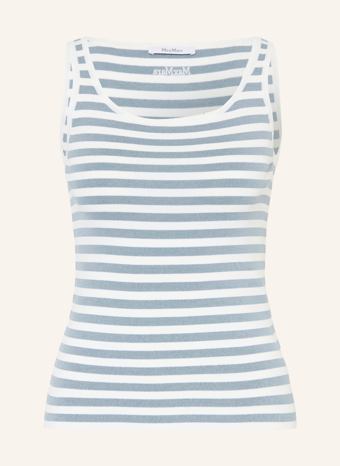 Max Mara Dzianinowy Top Cippo blau
