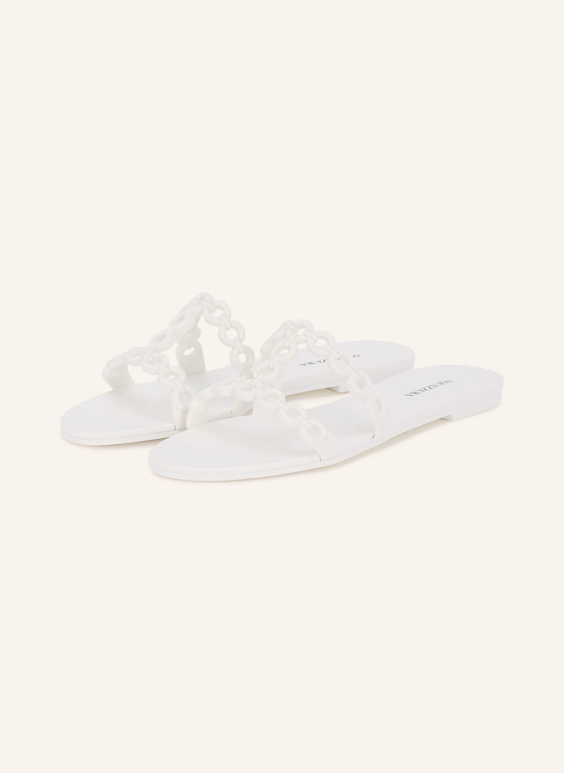 Aquazzura Sandały Infinity Chain weiss