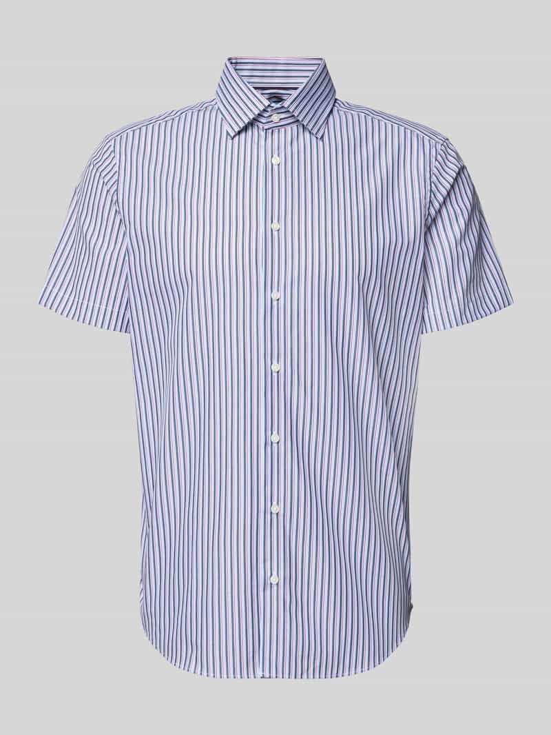 Koszula biznesowa o kroju regular fit z kołnierzykiem typu kent