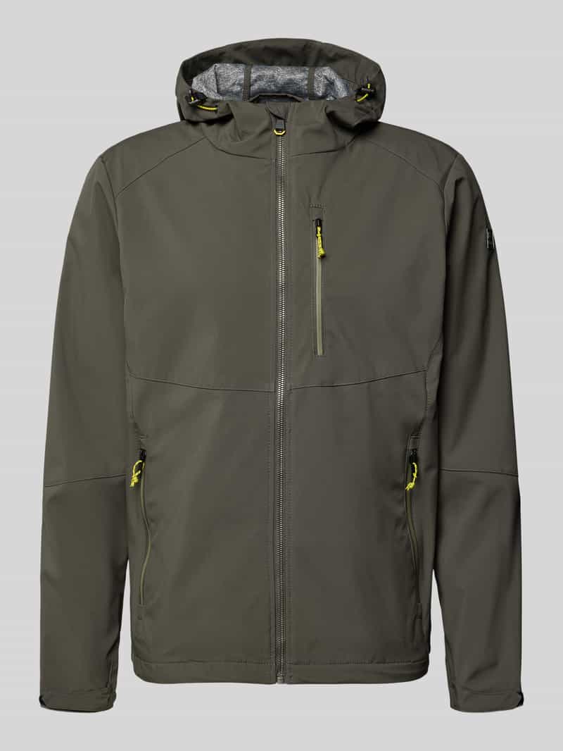 Kurtka w kroju regular fit z aplikacją z logo