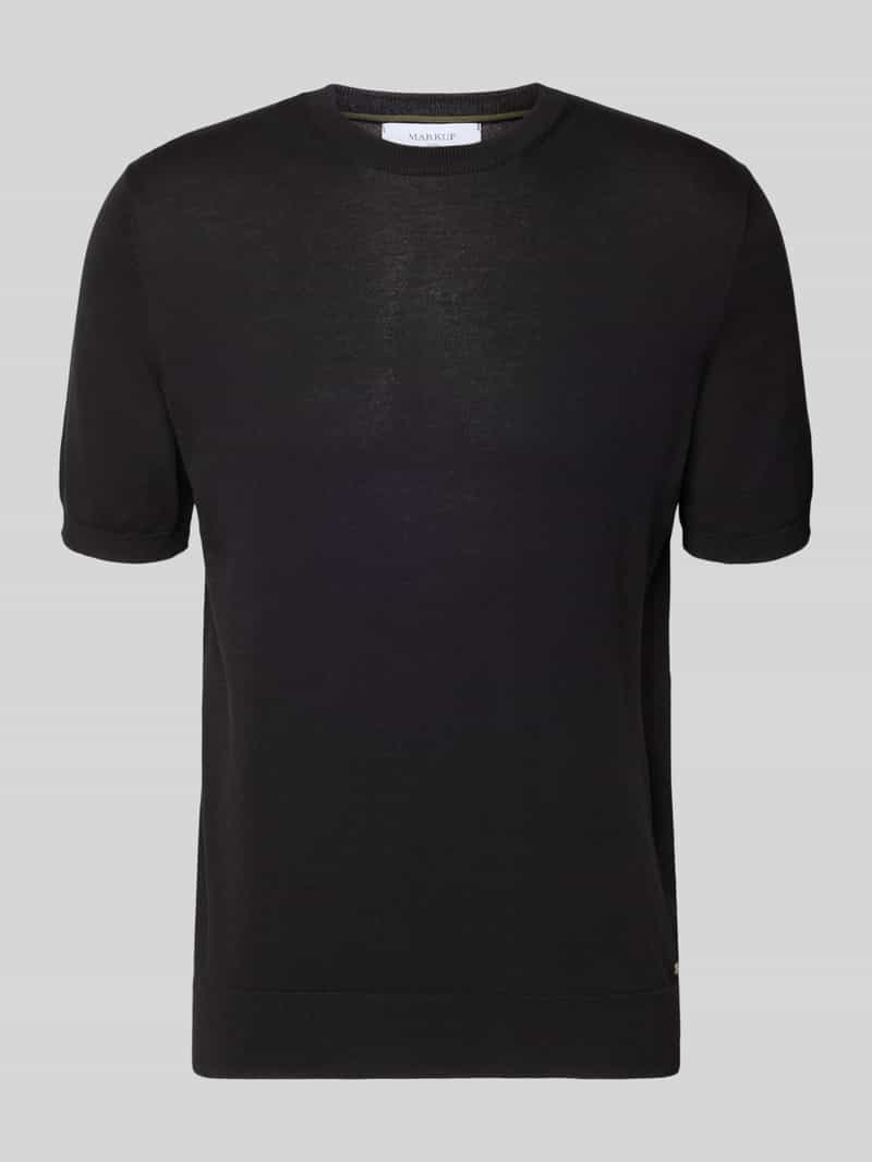 Bluzka z dzianiny z okrągłym dekoltem