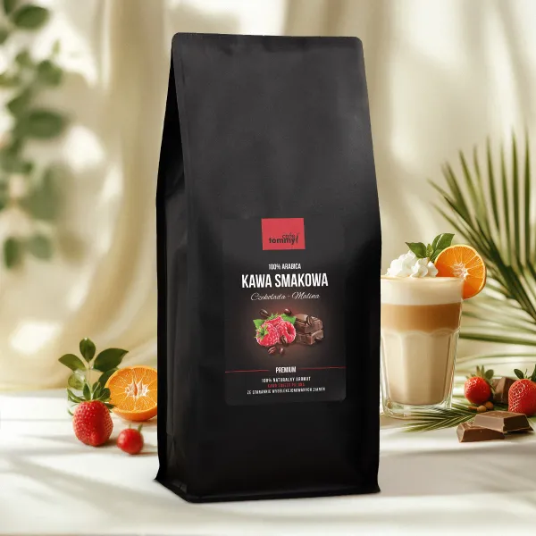 Kawa smakowa Premium Czekolada-Malina 1kg