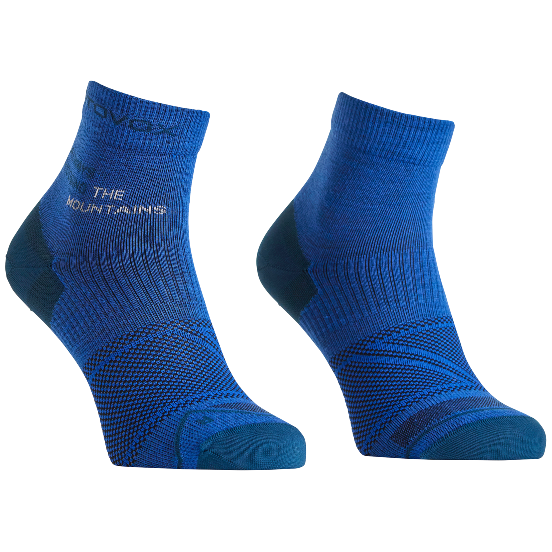 Męskie skarpetki z wełny merino Ortovox Alpine Light Quarter Socks M Rozmiar skarpet: 39-41 / Kolor: jasnoniebieski