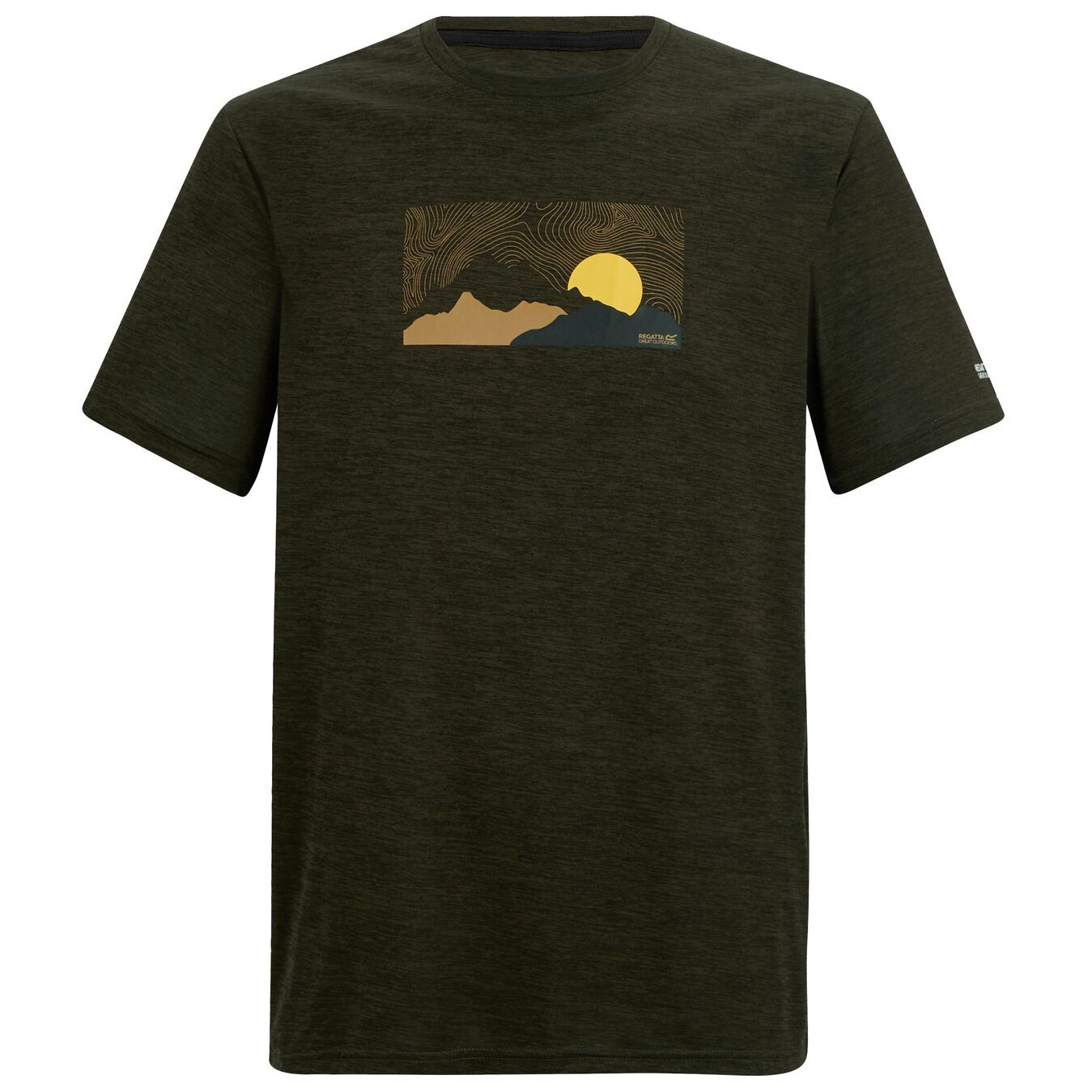 Koszulka męska Regatta Fingal Rozmiar: XXXL / Kolor: ciemnozielony