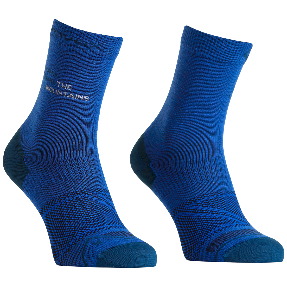 Męskie skarpetki z wełny merino Ortovox Alpine Light Comp Mid Socks M Rozmiar skarpet: 45-47 / Kolor: jasnoniebieski