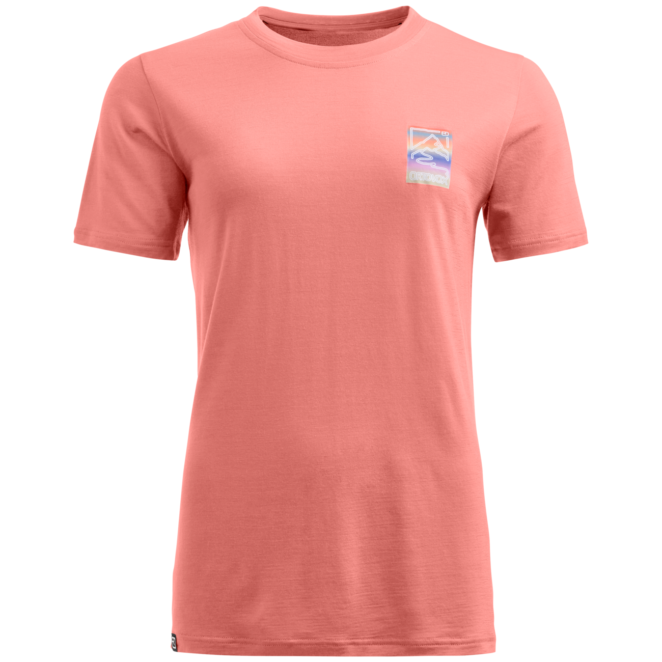 Damska koszulka Ortovox 140 Cool Mtn Gradient Ts Rozmiar: L / Kolor: różowy