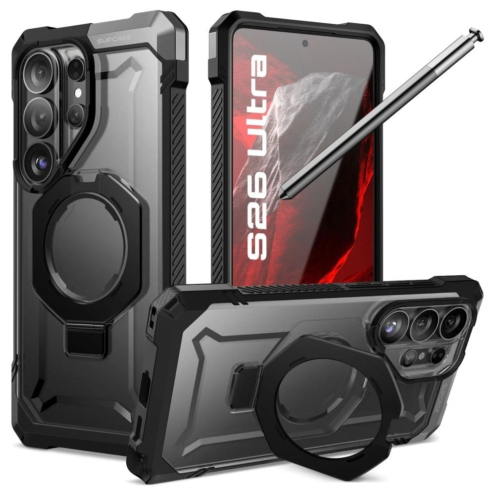 Etui Pancerne Supcase Unicorn Beetle Grip Mag MagSafe do Samsung Galaxy S26 Ultra Black
