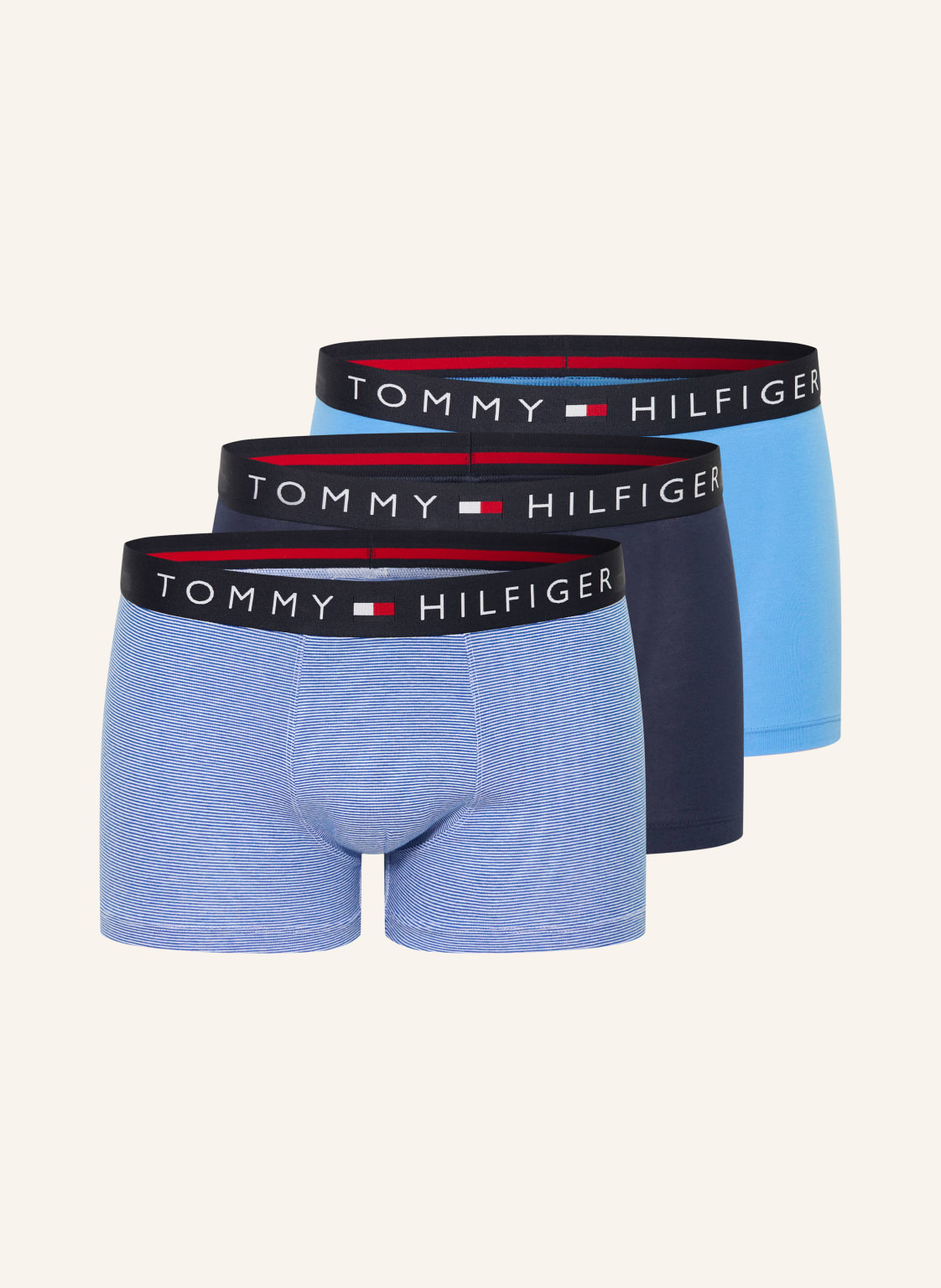 Tommy Hilfiger Zestaw 3 Par Bokserów blau