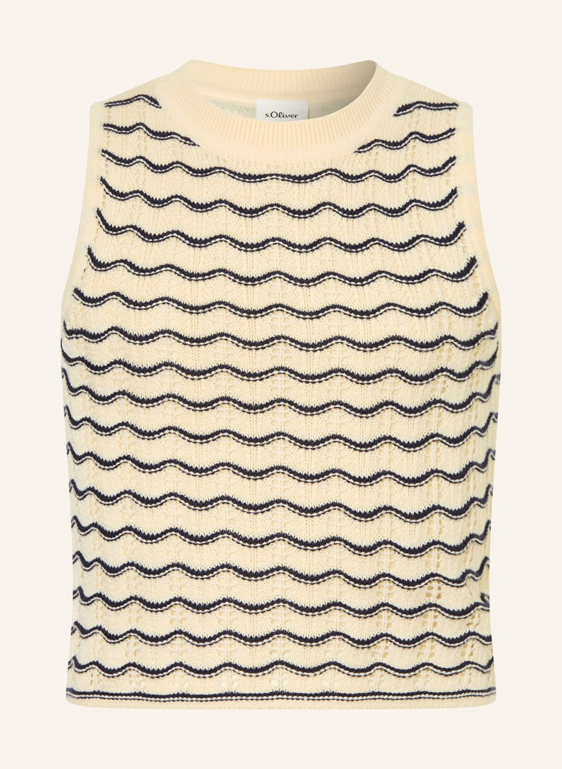 S.Oliver Red Dzianinowy Top weiss