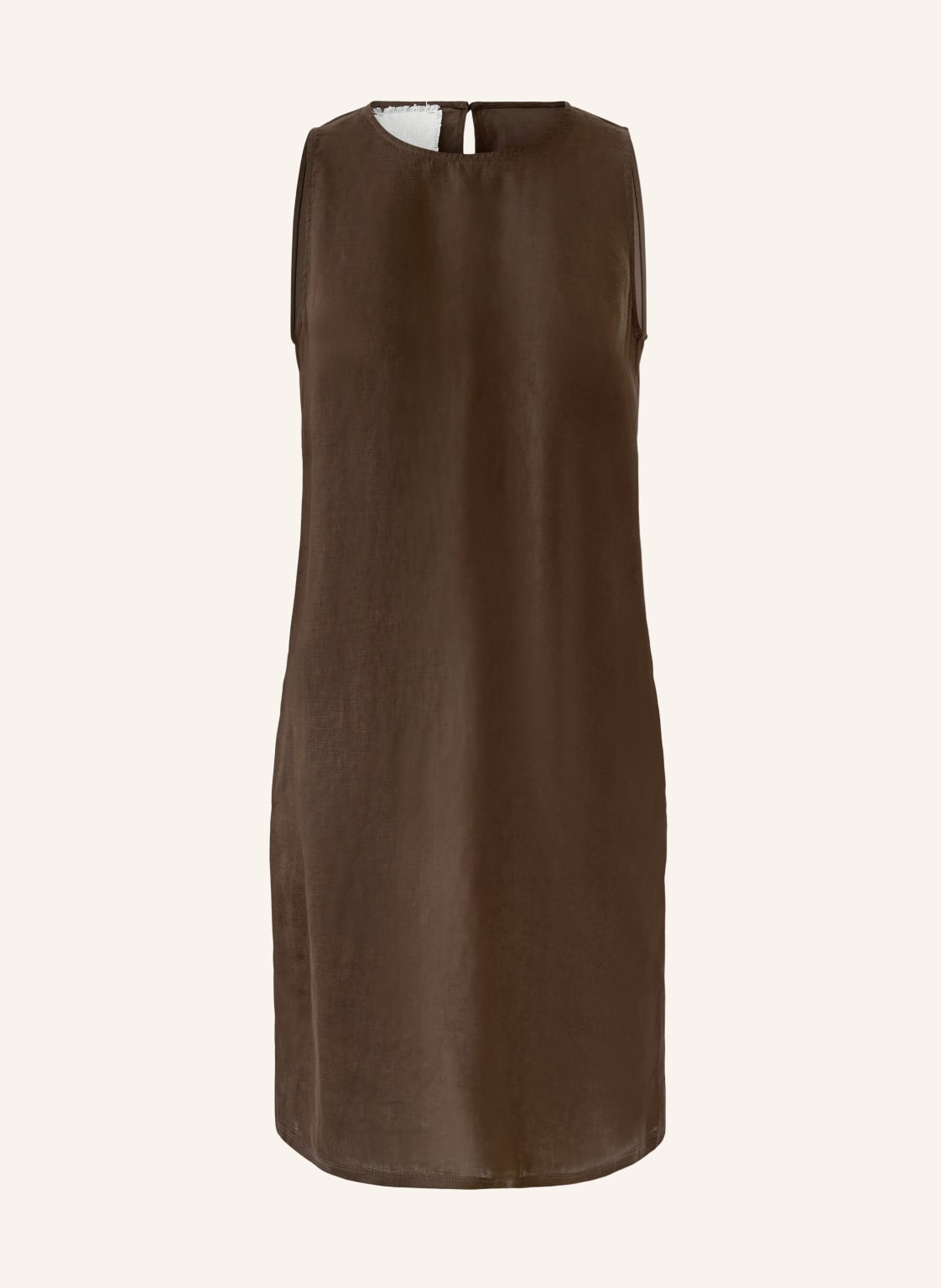 Oui Sukienka Z Lnu braun