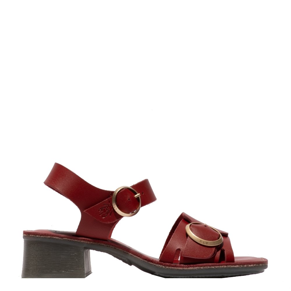 Sandały damskie Fly London EBLI 238 skórzane czerwony P145238007