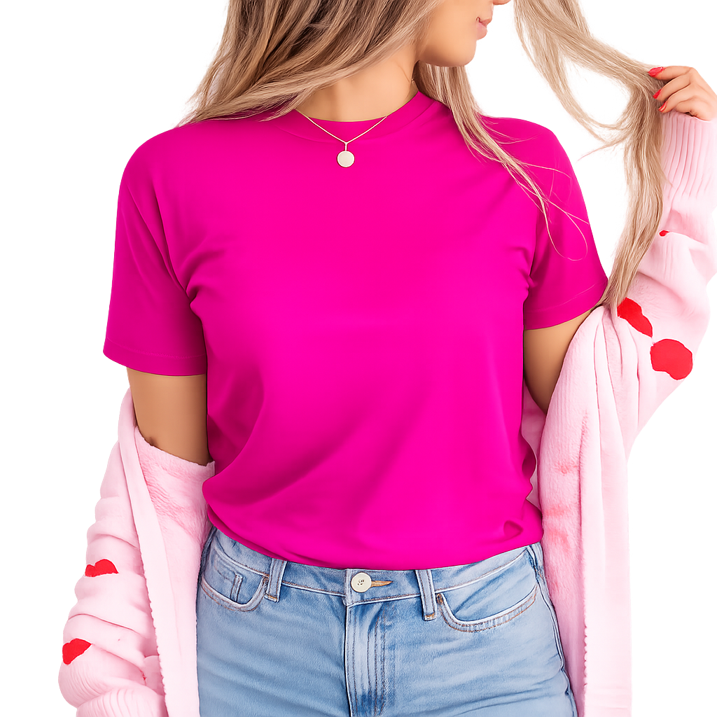 Koszulka damska fuksjowa