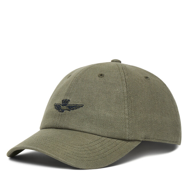 Czapka z daszkiem Aeronautica Militare 261HA1245UCT04293 Zielony
