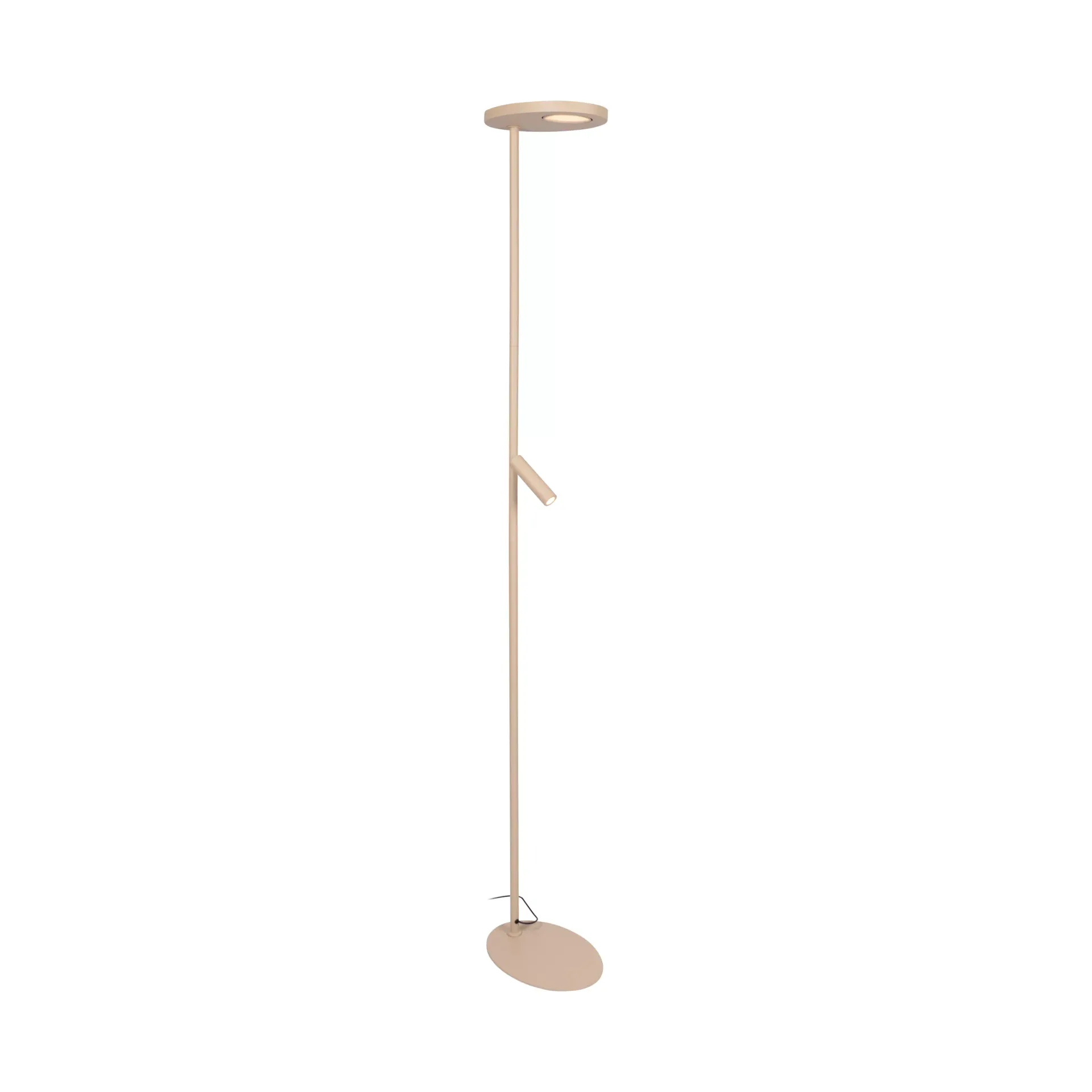 ORTOLAN lampa podłogowa LED 12W + 12W + 3W 2700K DIM CCT taupe beżowa LUCIDE 03752/21/41