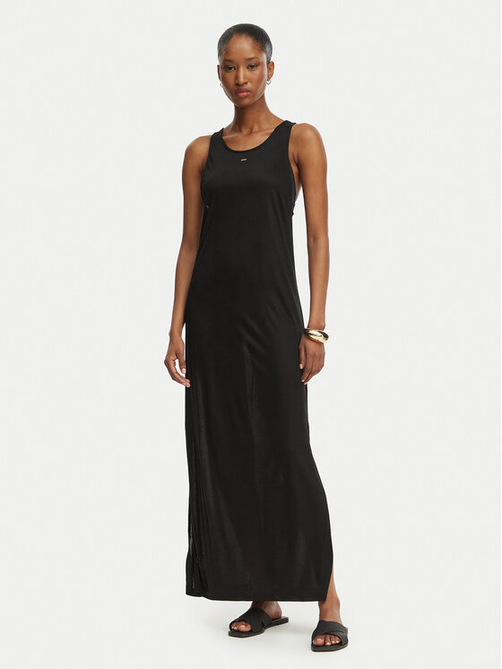 BOSS Sukienka letnia Codes 50561244 Czarny Regular Fit