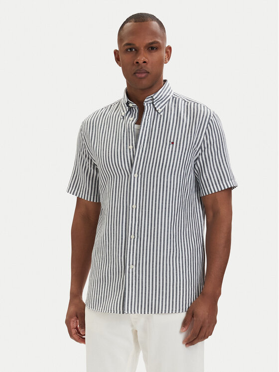 Tommy Hilfiger Koszula MW0MW42449 Niebieski Regular Fit