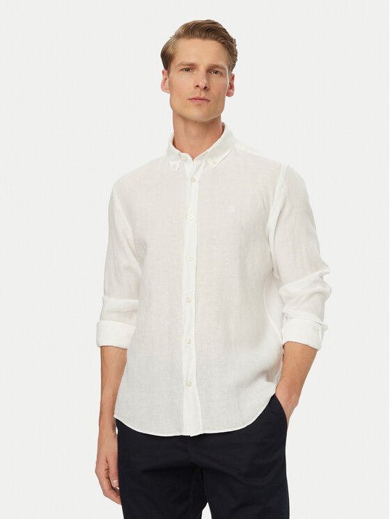 BOSS Koszula H-Liam 50556077 Biały Regular Fit