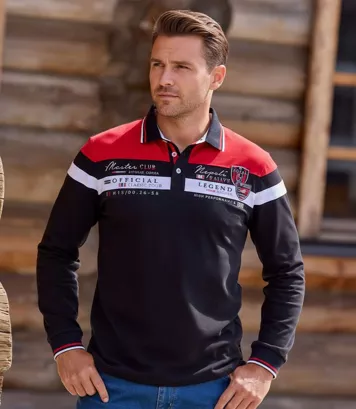 Polo Team Racing Mężczyzna Atlas For Men - Kolor : Czarny - Rozmiar : 4XL