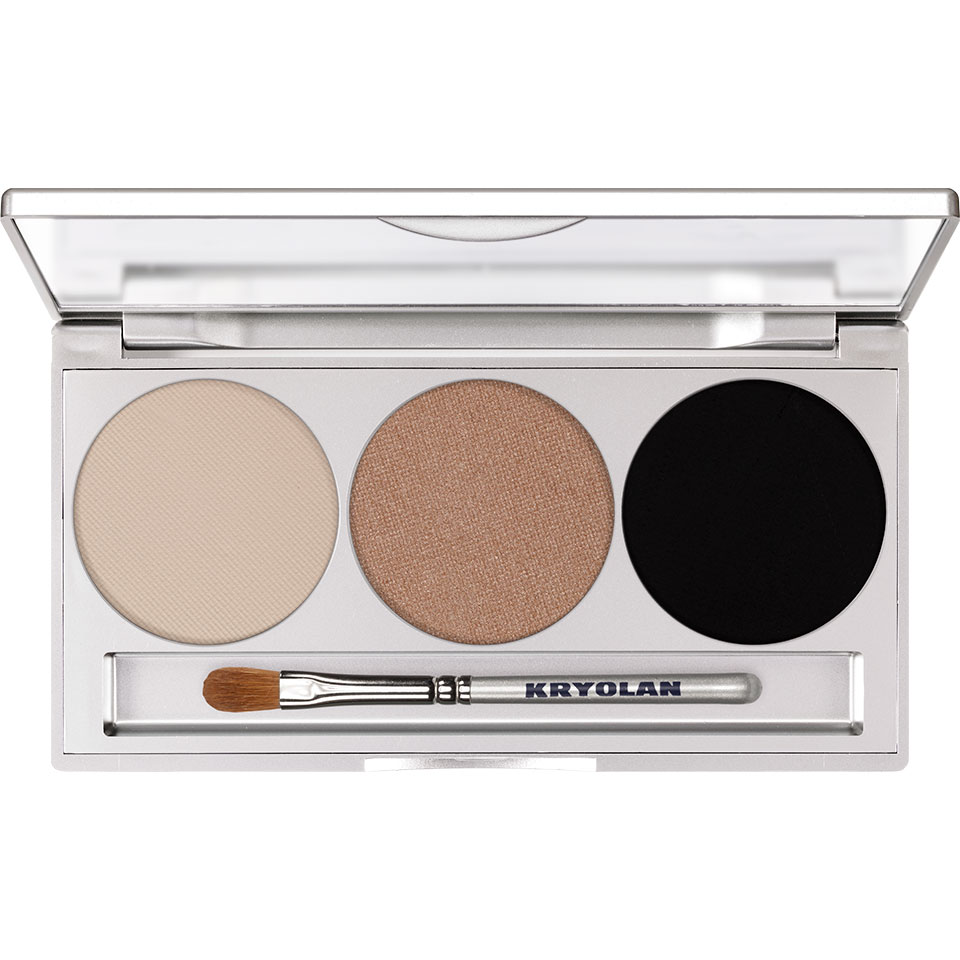 Kryolan Paleta Trzech Cieni do Powiek Smokey Sand