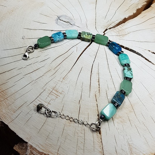 Bransoletka talizman ochronny kamienie szczęścia bs16