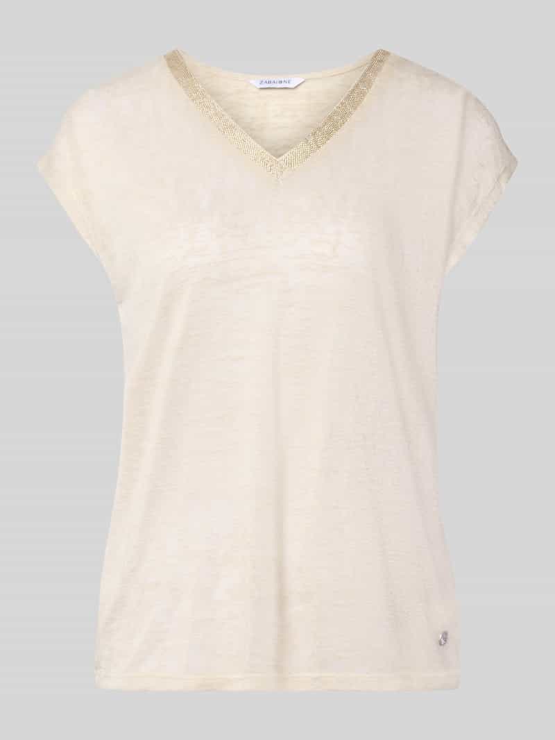 T-shirt z mieszanka wiskozy model 'Sa44ylor'