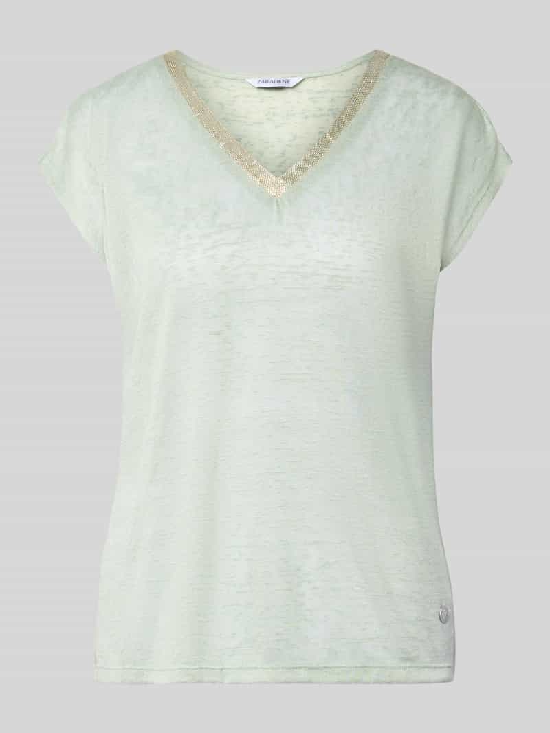 T-shirt z mieszanka wiskozy model 'Sa44ylor'