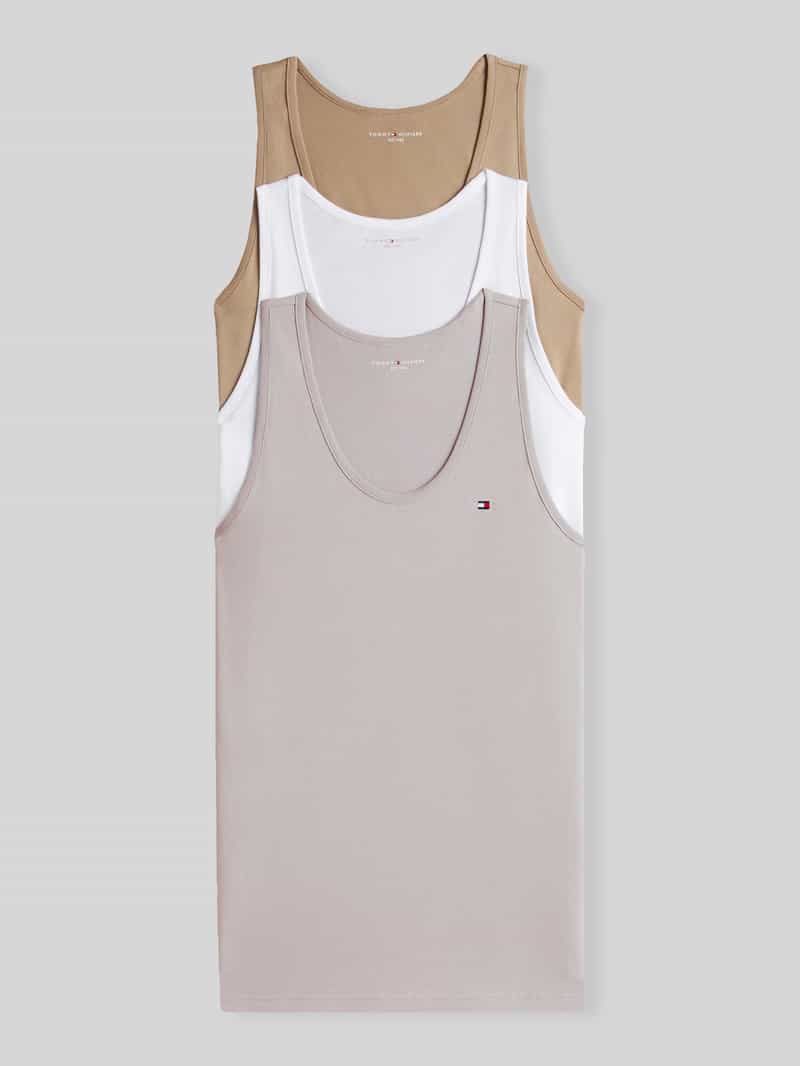 Top tank w kroju regular fit w zestawie 3 szt.