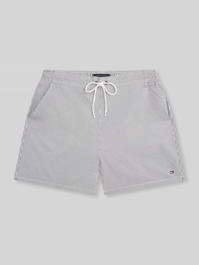 Spodenki kąpielowe o kroju regular fit z wyhaftowanym logo