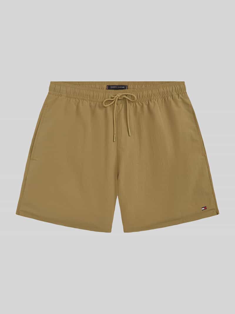 Spodenki kąpielowe o kroju regular fit z wyhaftowanym logo